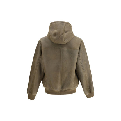 Emporio Armani Brown Lamb Ovis Aries Aries Bomber Emporio Armani