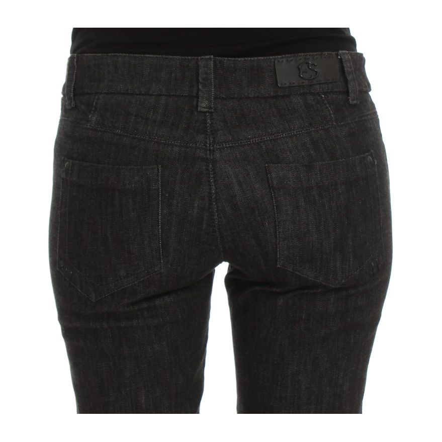 Ermanno Scervino Blue Cotton Slim Fit Denim Jeans Ermanno Scervino