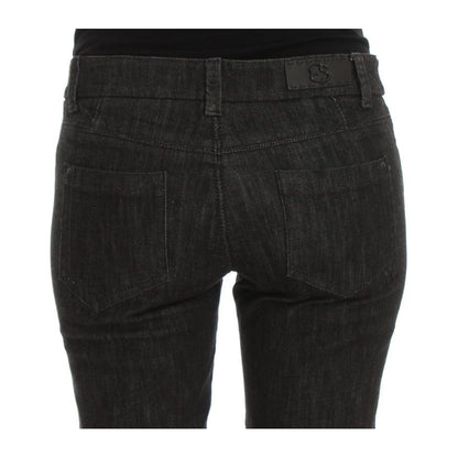 Ermanno Scervino Blue Cotton Slim Fit Denim Jeans Ermanno Scervino