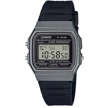 CASIO VINTAGE Mod. F-91 BIO RESIN STRAP - BLACK-0