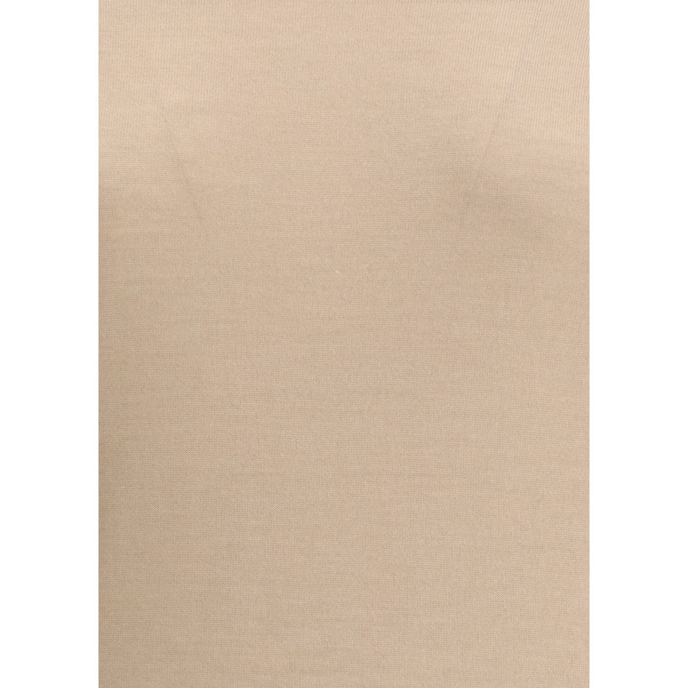 Fabiana Filippi Beige Cashmere T-Shirt Fabiana Filippi