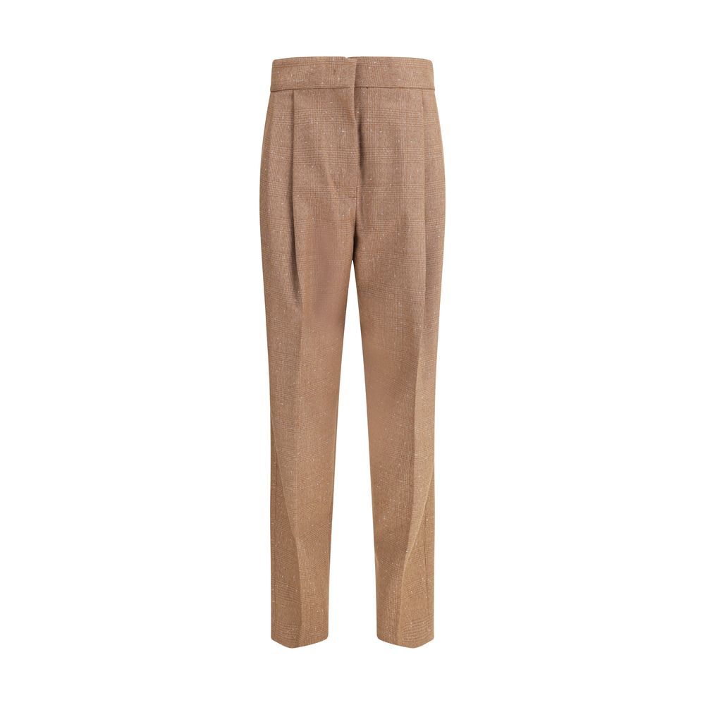 Fabiana Filippi Beige Fleece Wool Dress Pants Fabiana Filippi