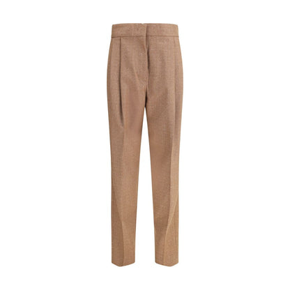 Fabiana Filippi Beige Fleece Wool Dress Pants Fabiana Filippi