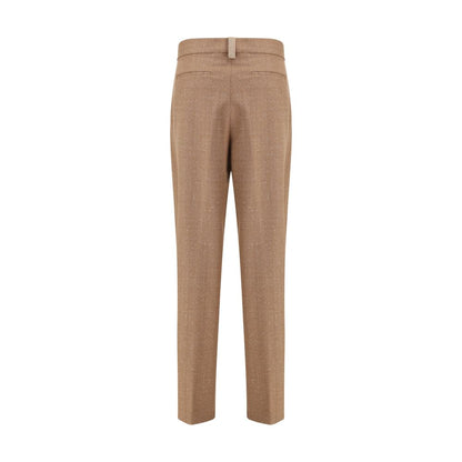 Fabiana Filippi Beige Fleece Wool Dress Pants Fabiana Filippi