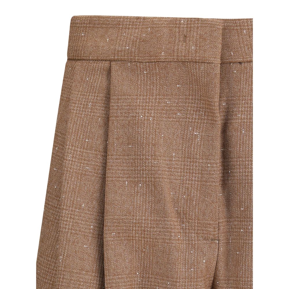 Fabiana Filippi Beige Fleece Wool Dress Pants Fabiana Filippi