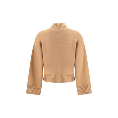 Fabiana Filippi Beige Fleece Wool Sweatshirt Fabiana Filippi
