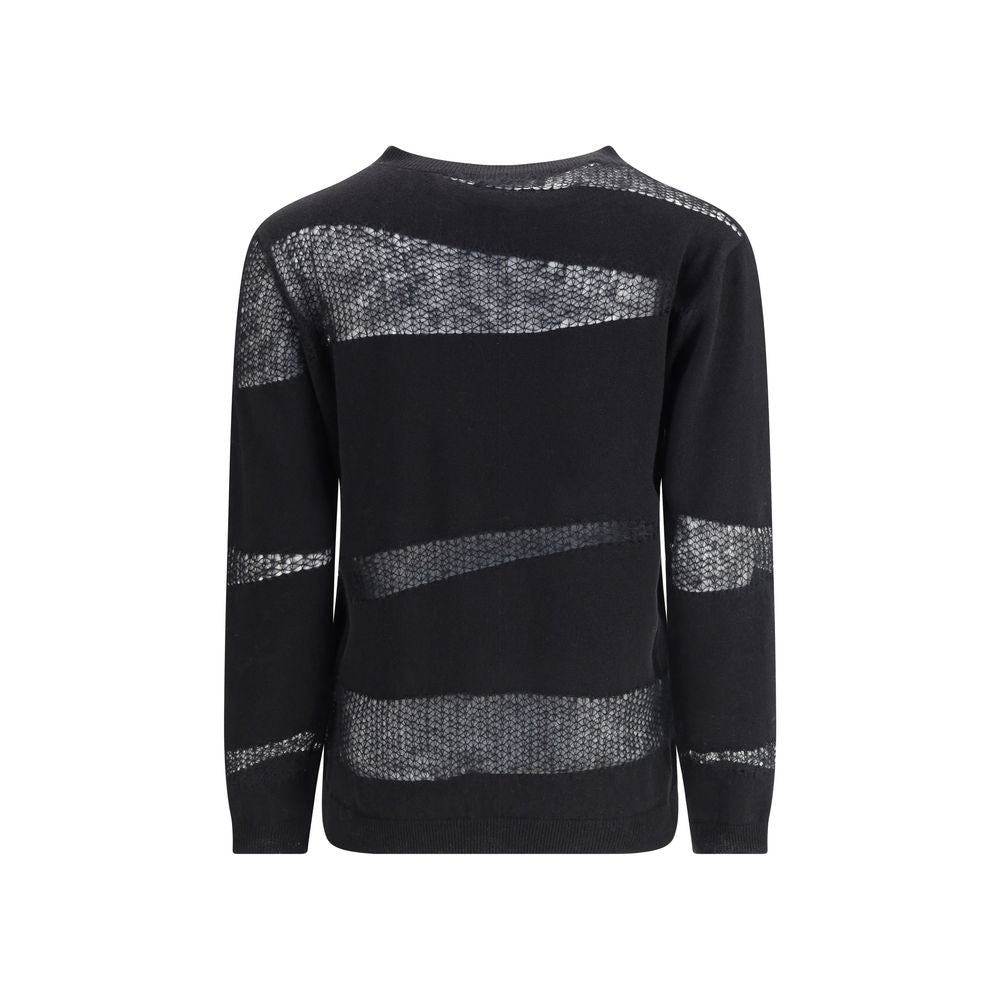 Fabiana Filippi Black Fleece Wool Cashmere Sweater Fabiana Filippi