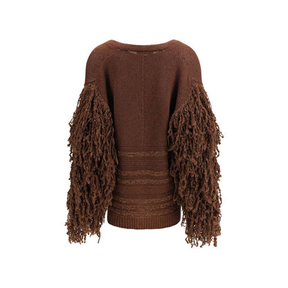 Fabiana Filippi Brown Camel Hair Cardigan Fabiana Filippi