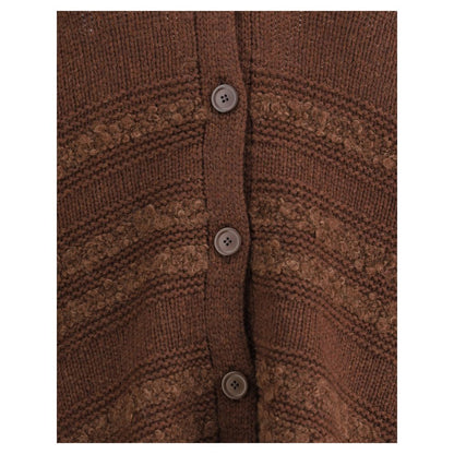 Fabiana Filippi Brown Camel Hair Cardigan Fabiana Filippi