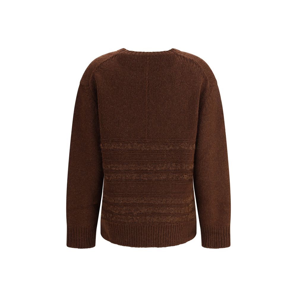 Fabiana Filippi Brown Camel Hair Sweatshirt Fabiana Filippi