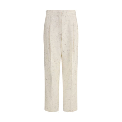 Fabiana Filippi Cream Cotton Casual Pants Fabiana Filippi