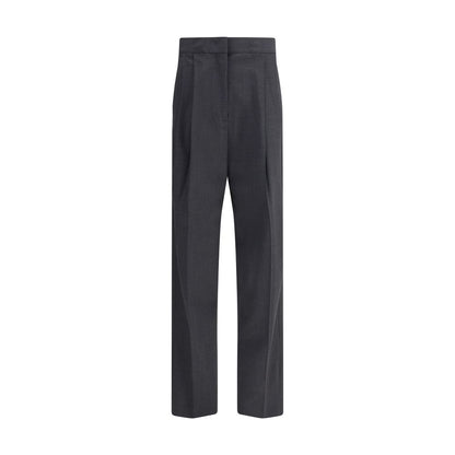 Fabiana Filippi Gray Fleece Wool Casual Pants Fabiana Filippi