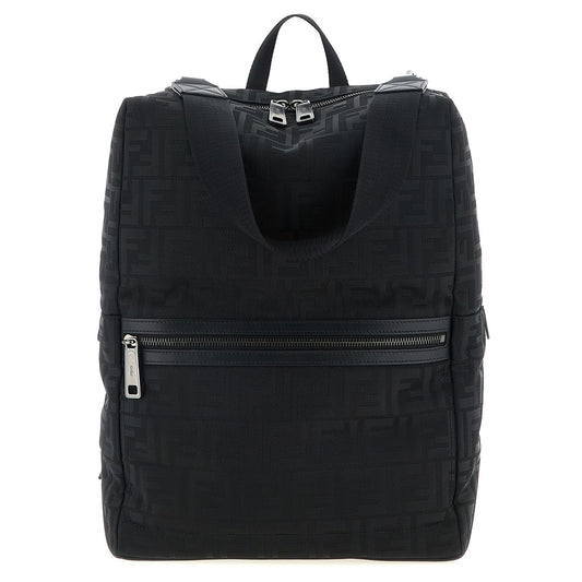 Fendi Black Polyamide Backpack