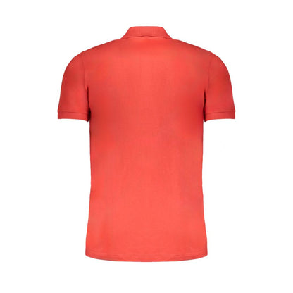 Gianmarco Venturi Red Cotton Men Polo Shirt