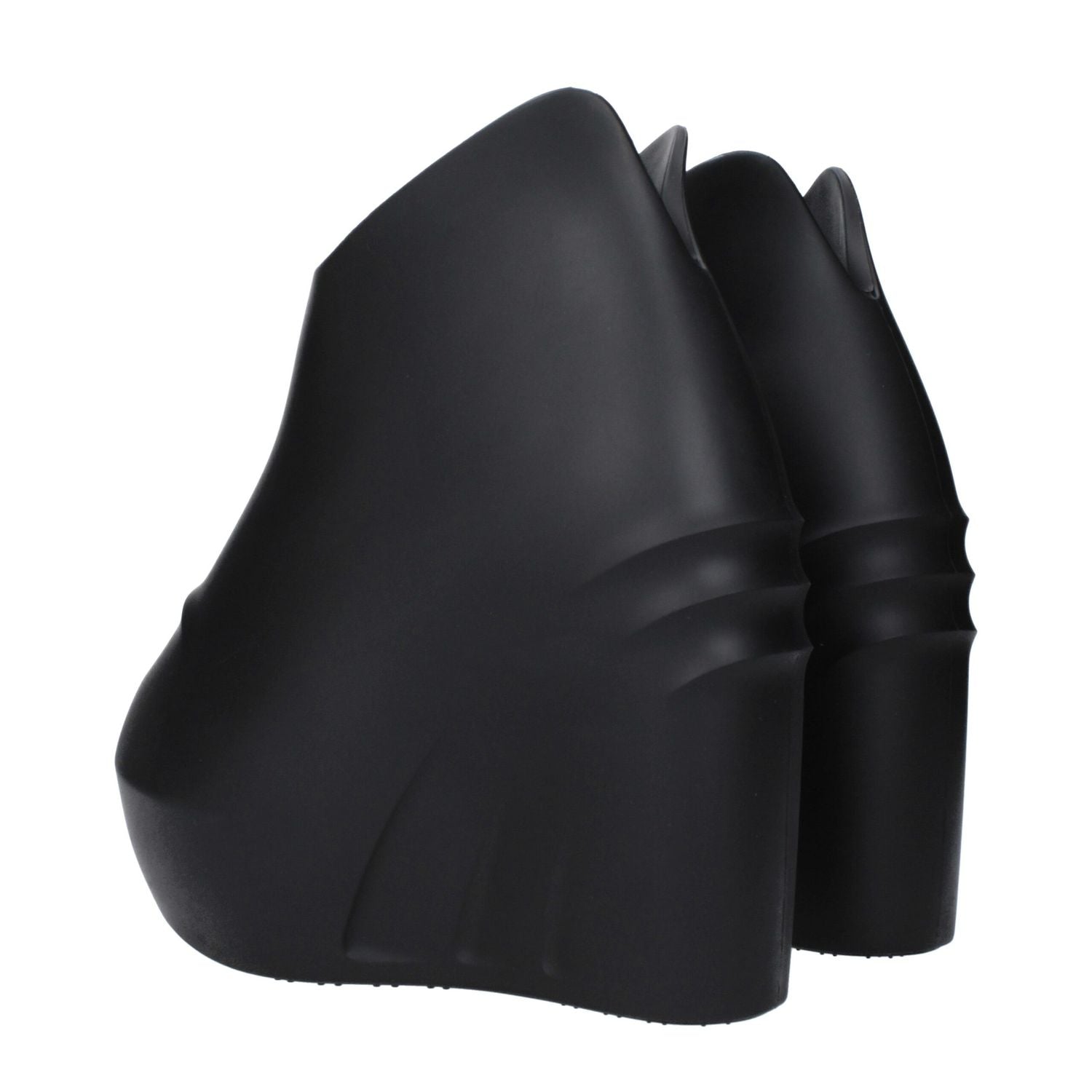 Givenchy Black Cotton Wedge Sandals