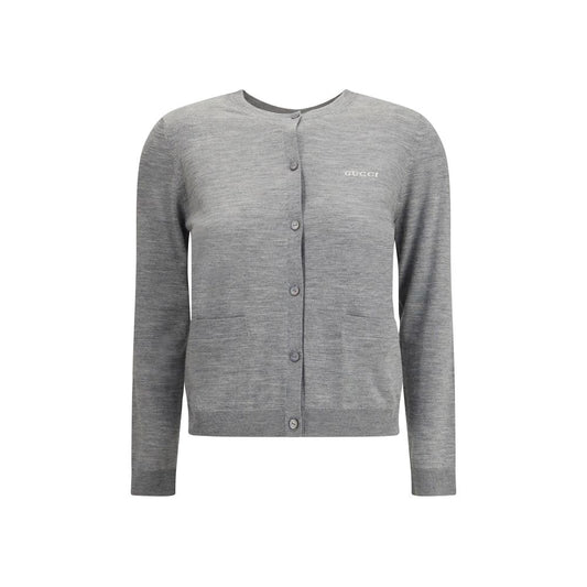 Gucci Gray Cashmere Cardigan Gucci