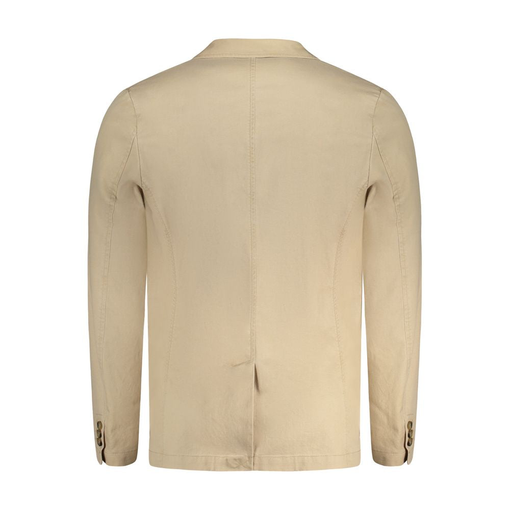 Guess Jeans Beige Cotton Men's Jacket