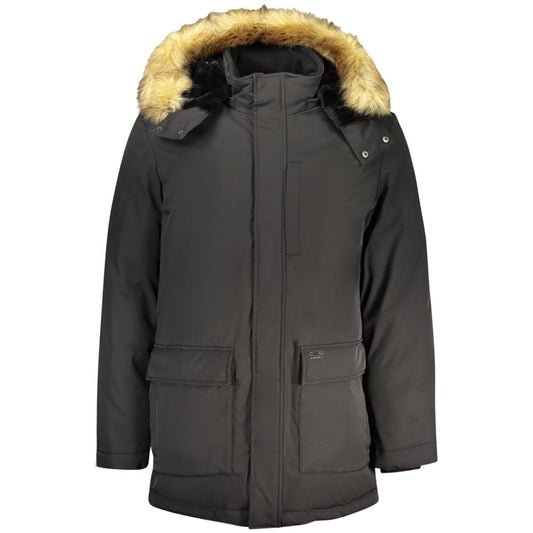 Guess Jeans Black Polyester Mens Jacket 1728,67403481248,Black,Clothing,Guess Jeans,Jackets & Coats - Clothing,L,M,Men,New with tags,Parkas - Jackets & Coats - Clothing,XL,XXL