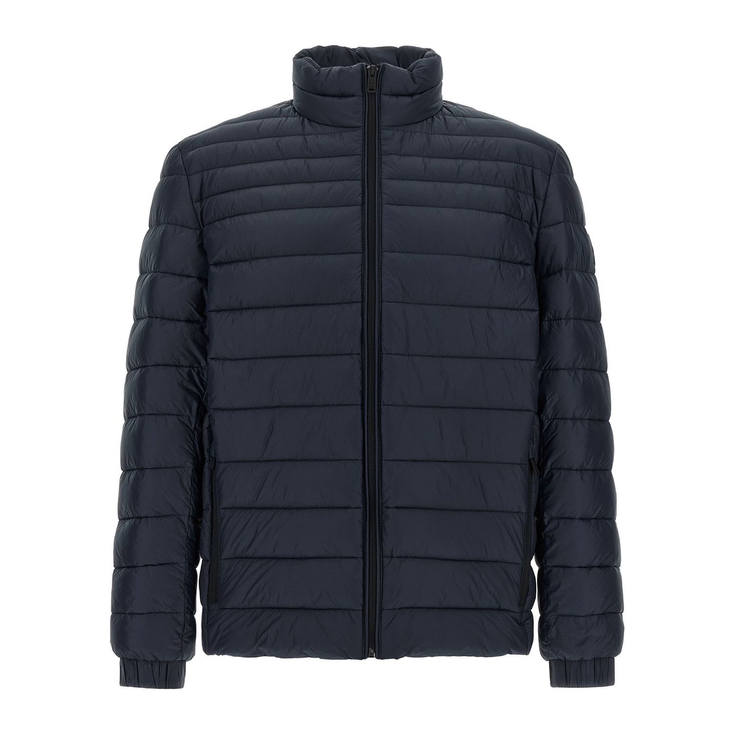 Hugo Boss Blue Polyamide Full-Length Jacket