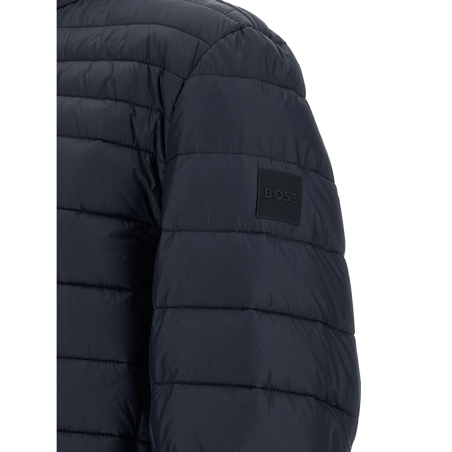 Hugo Boss Blue Polyamide Full-Length Jacket