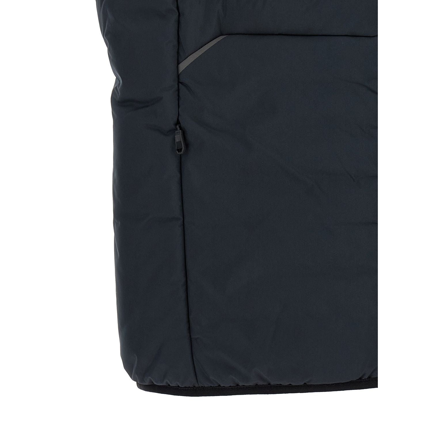 Hugo Boss Blue Polyester Sleeveless Jacket