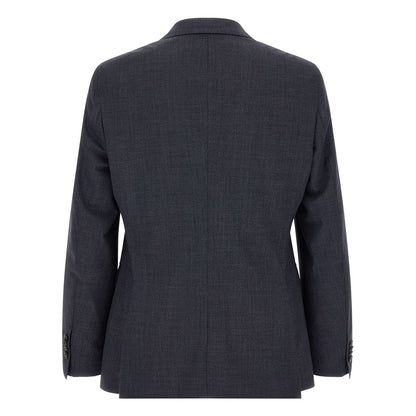 Hugo Boss Blue Polyester Two-Piece Suit