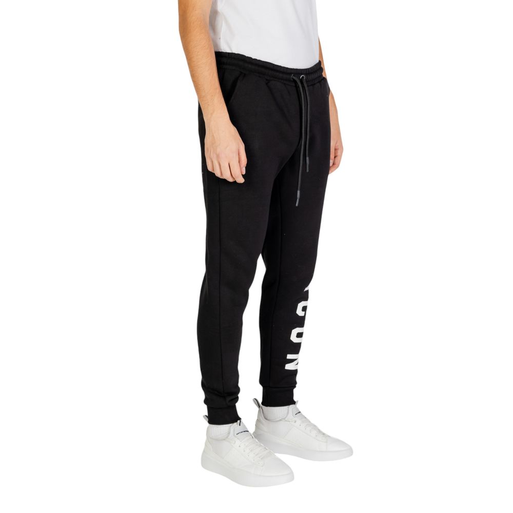 Icon Black And White Cotton Joggers (Workout Pants)