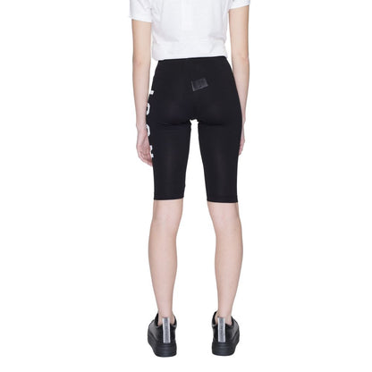 Icon Black Cotton Bermuda Shorts