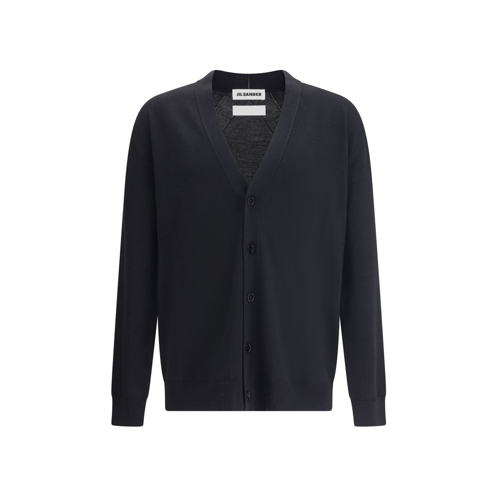 Jil Sander Black Wool Cardigan Jil Sander