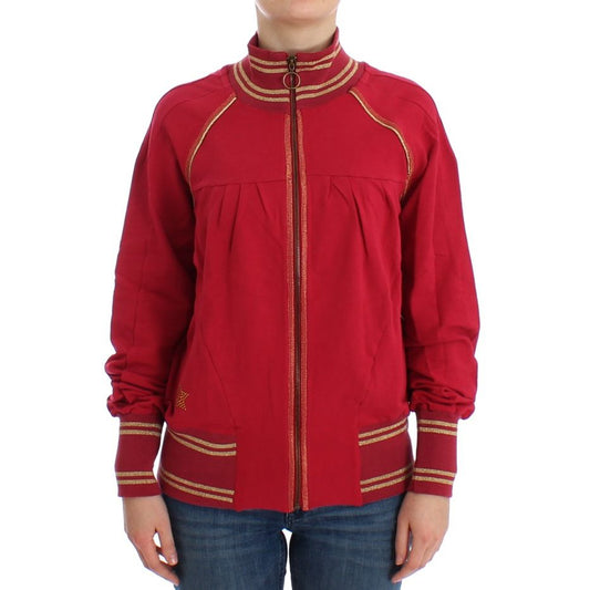 John Galliano Pink Mock Zip Cardigan Sweatshirt Sweater John Galliano