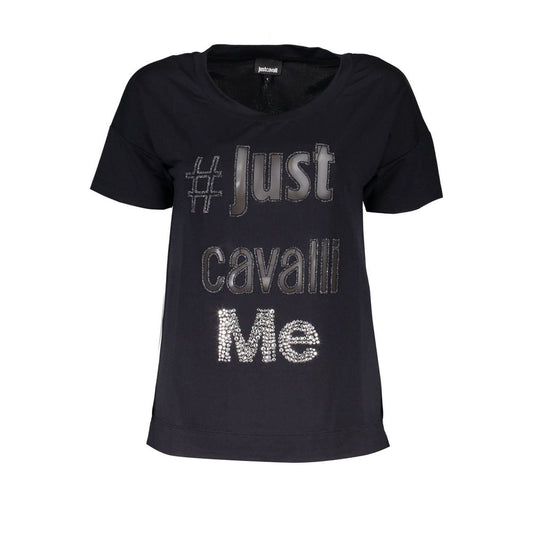 Just Cavalli Black Modal Women's T-Shirt Just Cavalli