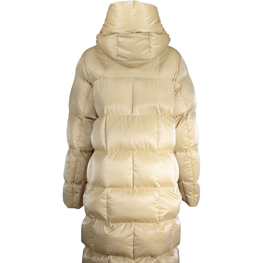 K-WAY Beige Polyester Women's Quilted Jacket 1728,67465543840,Beige,Clothing,Full-Length Jackets - Jackets & Coats - Clothing,Jackets & Coats - Clothing,K-WAY,New with tags,Women,XL