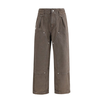 Kenzo Brown Cotton Casual Pants