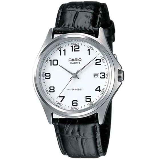 CASIO COLLECTION Mod. DATE - LEATHER, WHITE