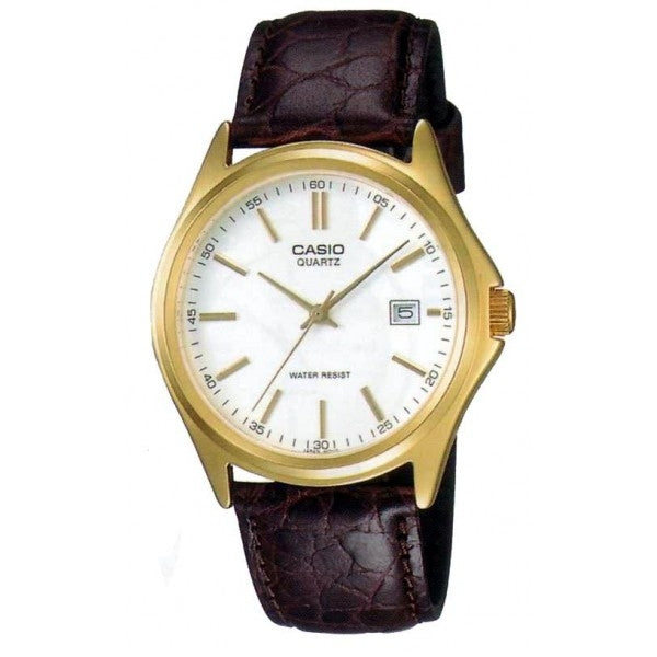 CASIO COLLECTION Mod. DATE LEATHER - WHITE WATCHES