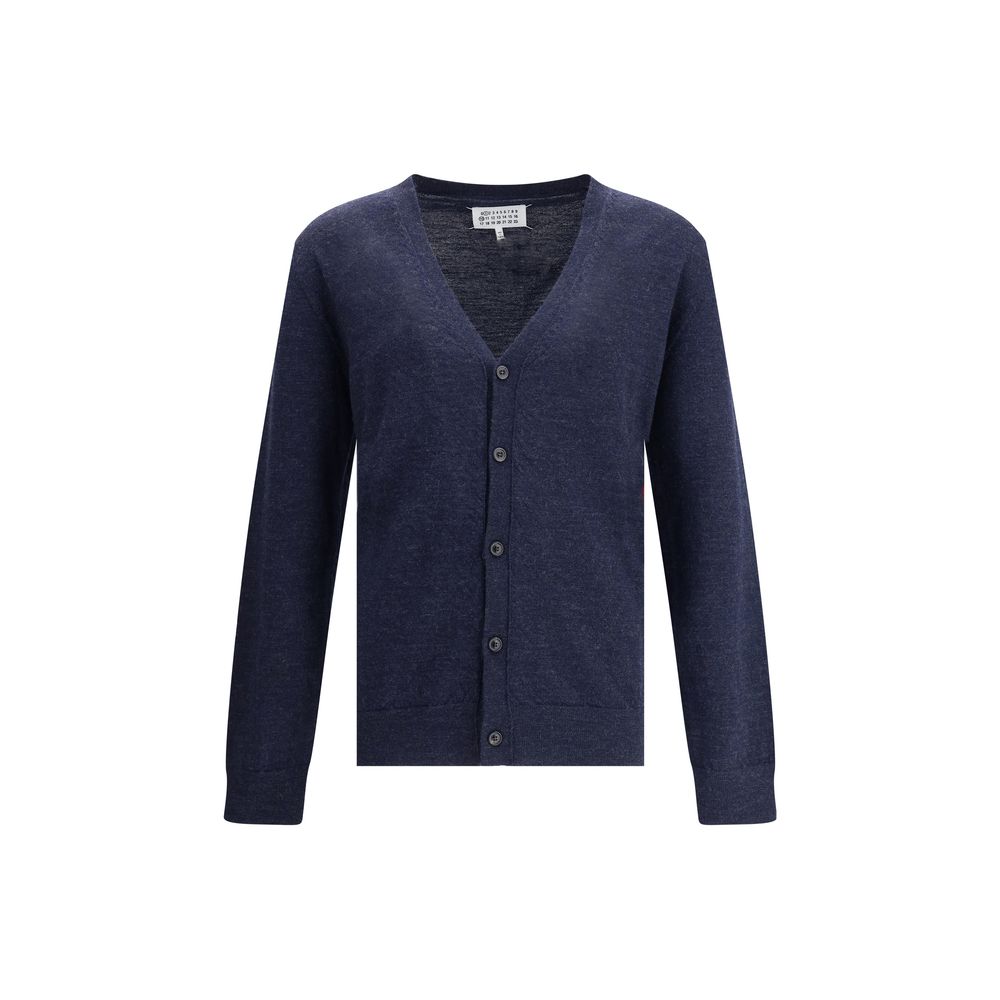 Margiela Blue Wool Cardigan Margiela