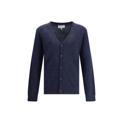 Margiela Blue Wool Cardigan Margiela