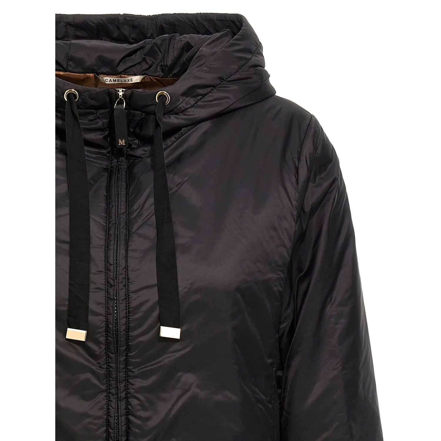Max Mara Black Polyester Shell Jacket