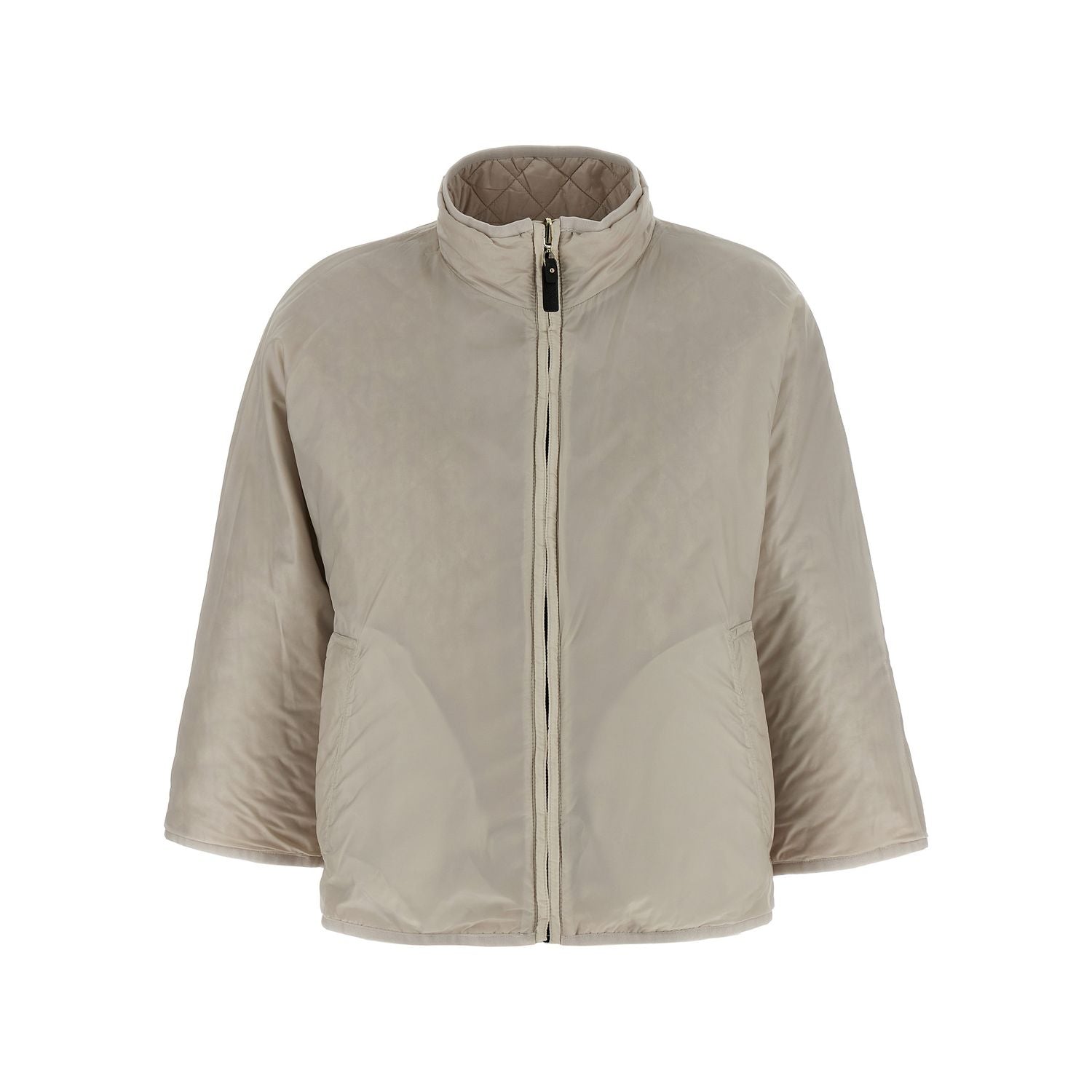 Max Mara Gray Polyester Coat