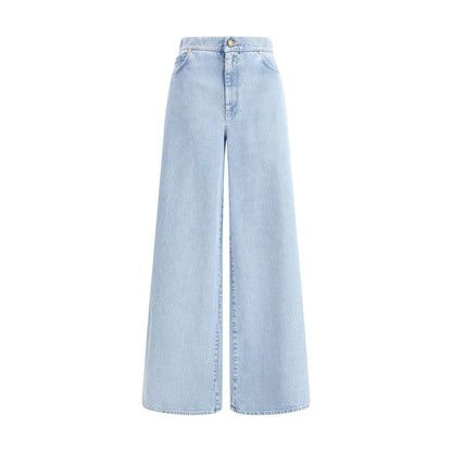 Max Mara Light Blue Cotton Jeans Denim Max Mara