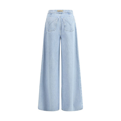 Max Mara Light Blue Cotton Jeans Denim Max Mara