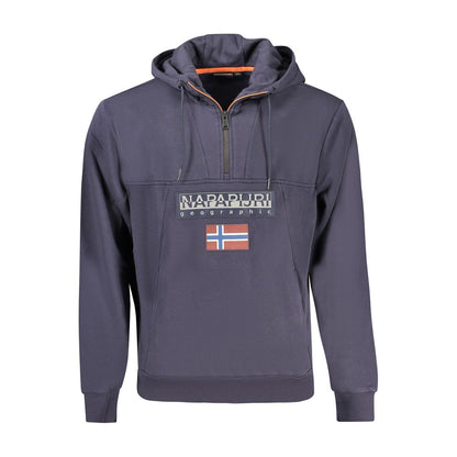 Napapijri Blue Cotton Men's Hoodie