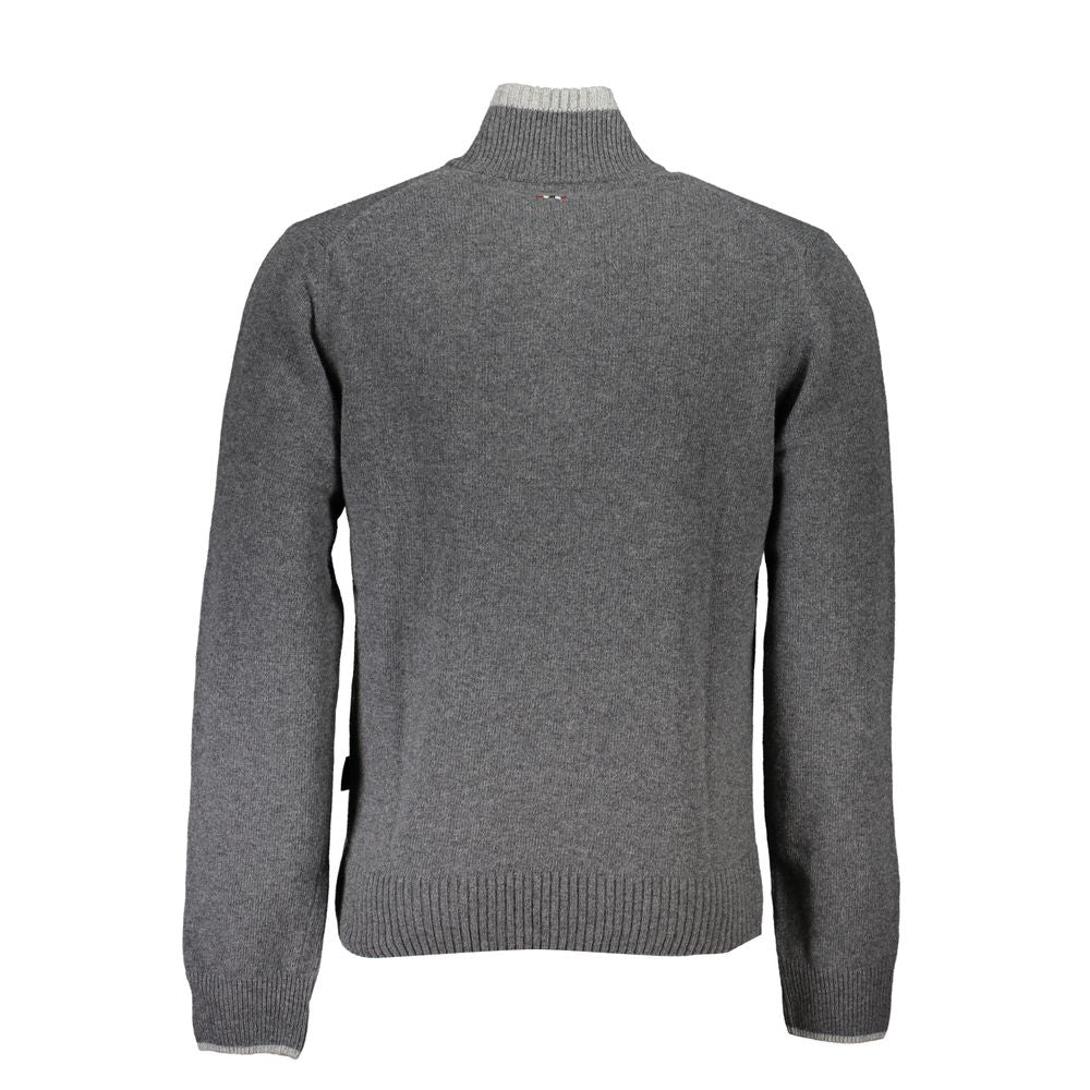 Napapijri Grigio Tessuto Men Sweater