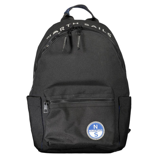 North Sails Black Polyester Men Backpack 1728,67403481248,Backpacks - Bags,Bags,Black,Men,New with tags,North Sails
