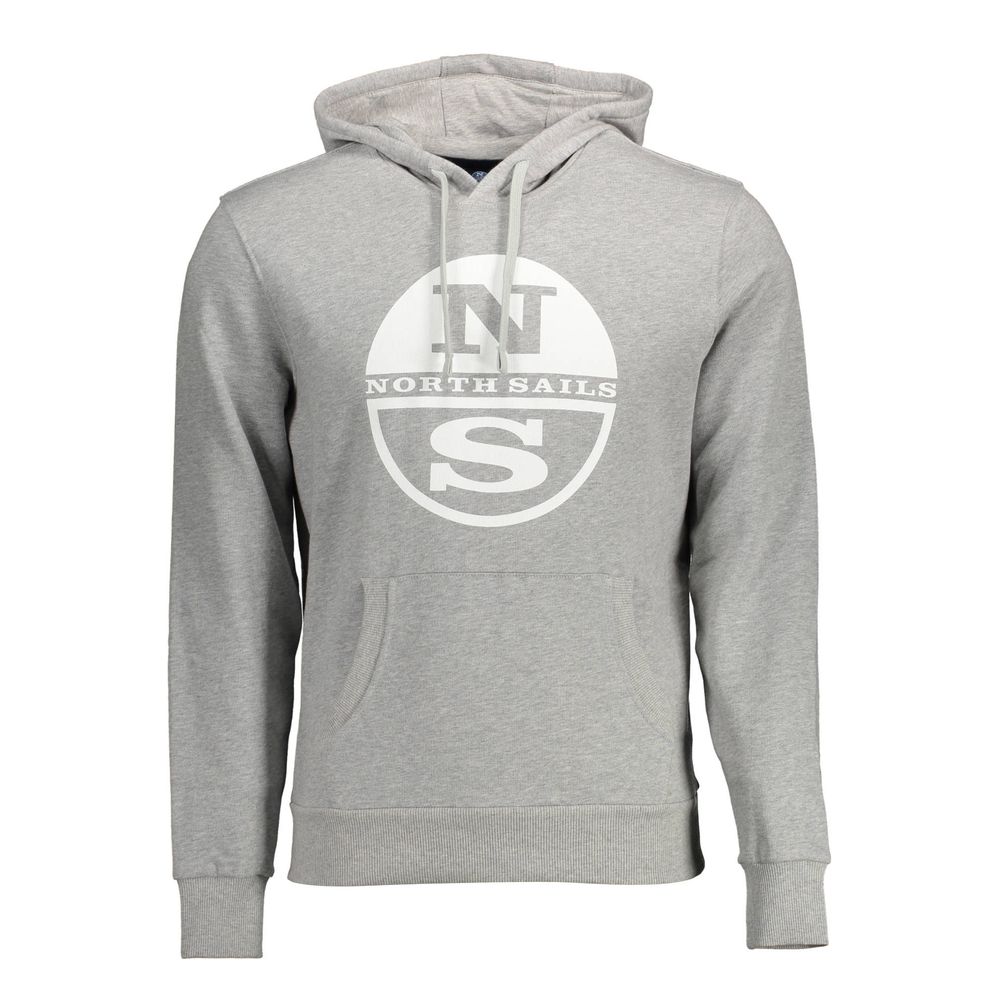 North Sails "Gray Cotton Men Sweatshirt"