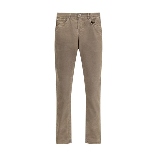PT Torino Beige Cotton Casual Pants PT Torino