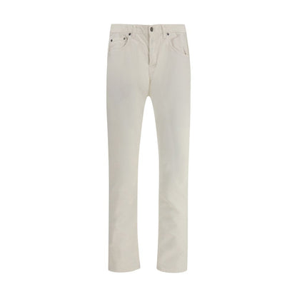 PT Torino White Cotton Casual Pants