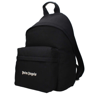 Palm Angels Black Fabric Backpack 1728,75667636384,Backpacks - Bags,Bags,Black,Men,New with tags,Palm Angels