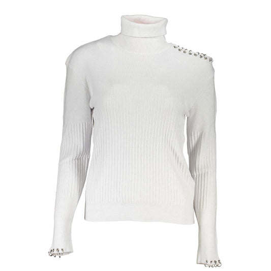 Patrizia Pepe Grigio Poliammide Women Sweater Turtleneck