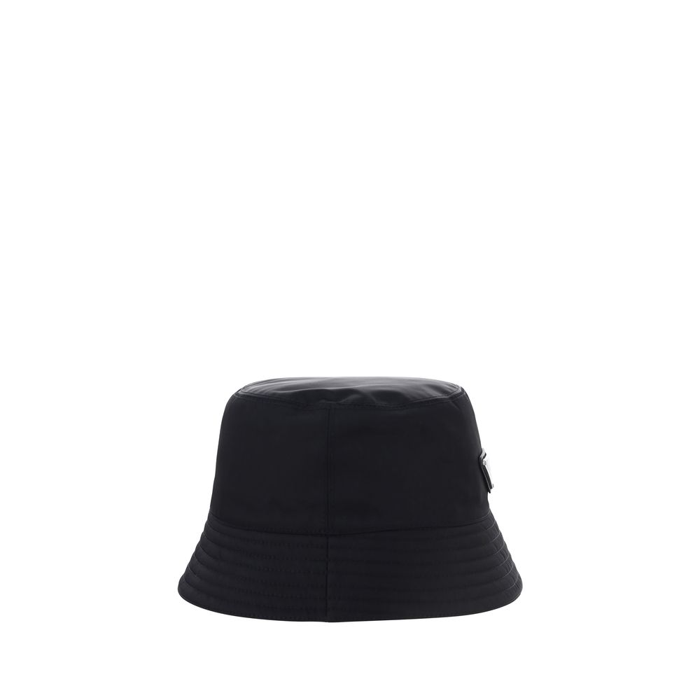 Prada Black Polyamide Bucket Hat 1728,72470364320,Accessories,Black,Bucket Hats - Hats - Accessories,Hats - Accessories,M,Men,New with tags,Prada